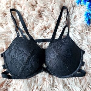 Victoria's Secret Sexy Push Up Bra, size 34D, Black color